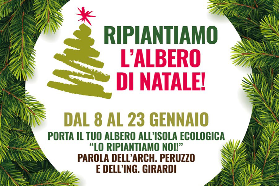 Tivoli, porta gli abeti di Natale all’isola ecologica saranno ripiantati