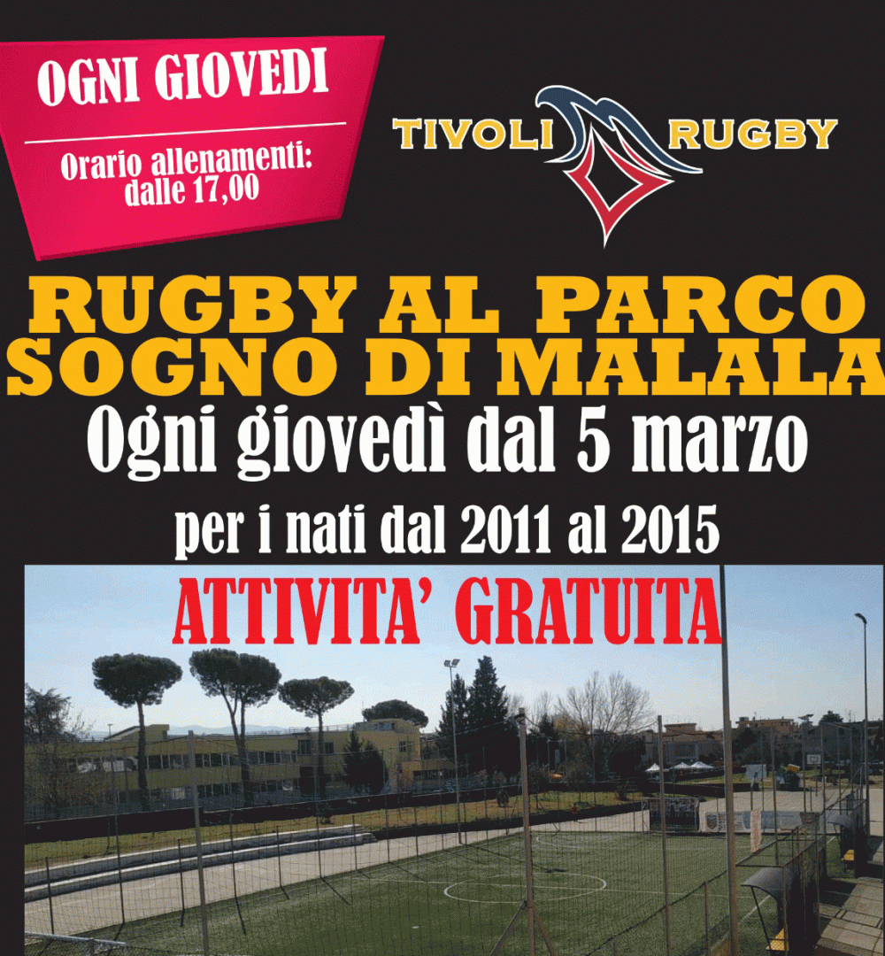 Mini rugby al Parco di Malala a Villa Adriana