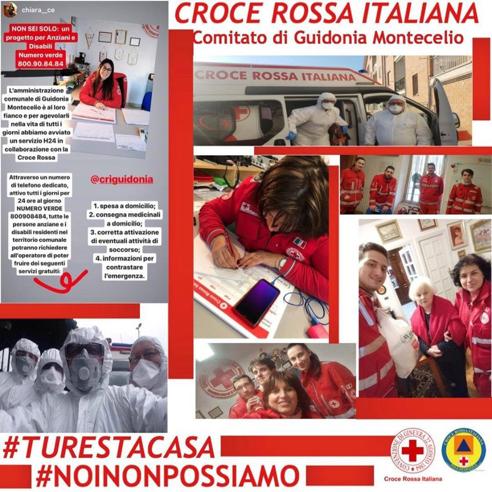 Guidonia: Croce Rossa e Caritas si mobilitano