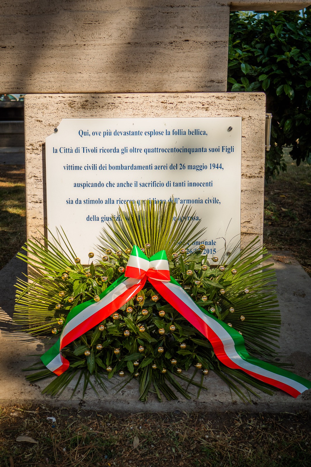 Tivoli: le commemorazioni per il 76° anniversario dei bombardamenti​