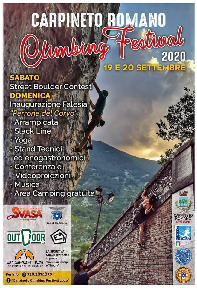 Arriva a Carpineto Romano il  Climbing Festival: due giorni di arrampicate