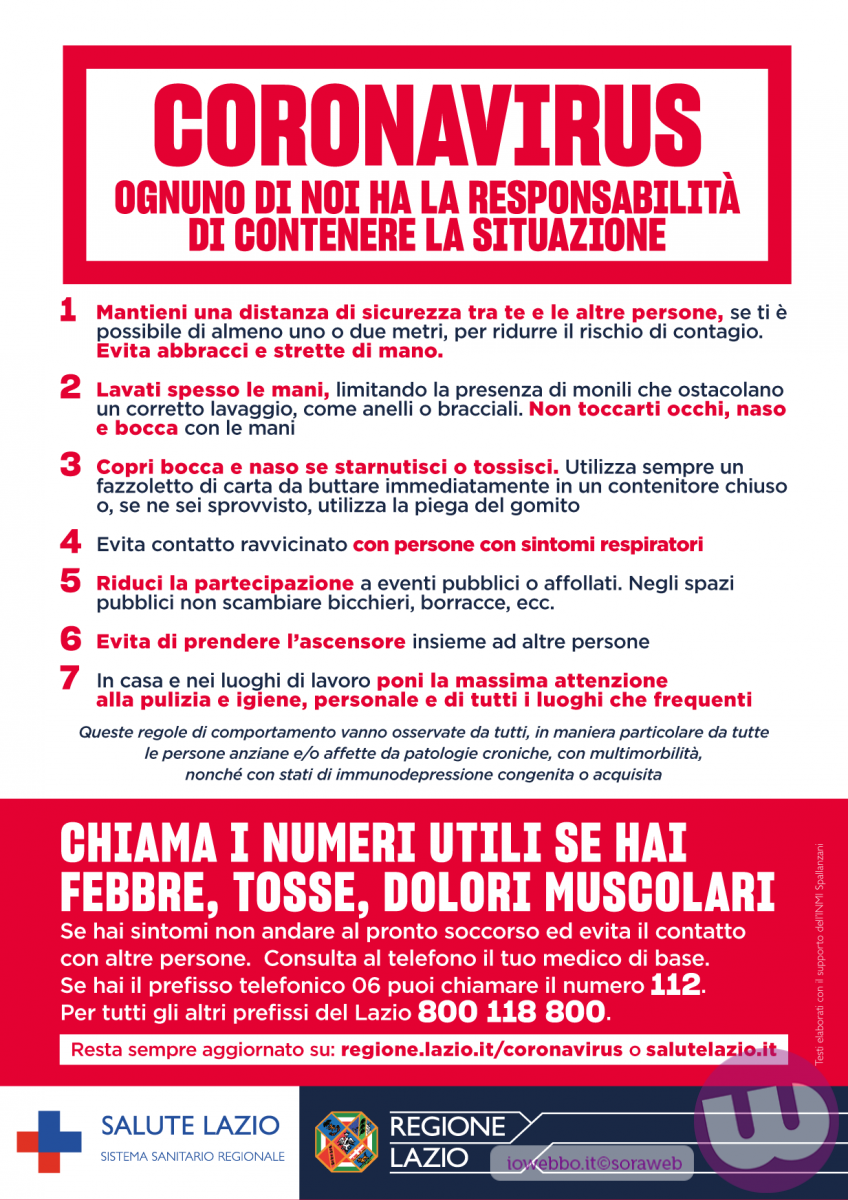 Lazio: su oltre 25mila tamponi si registrano 1.993 positivi (+295), 23 decessi e 234 guariti.