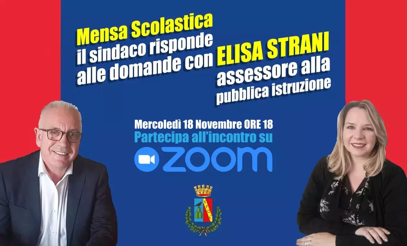 Guidonia: incontro “virtuale” con i cittadini per parlare di mensa scolastica