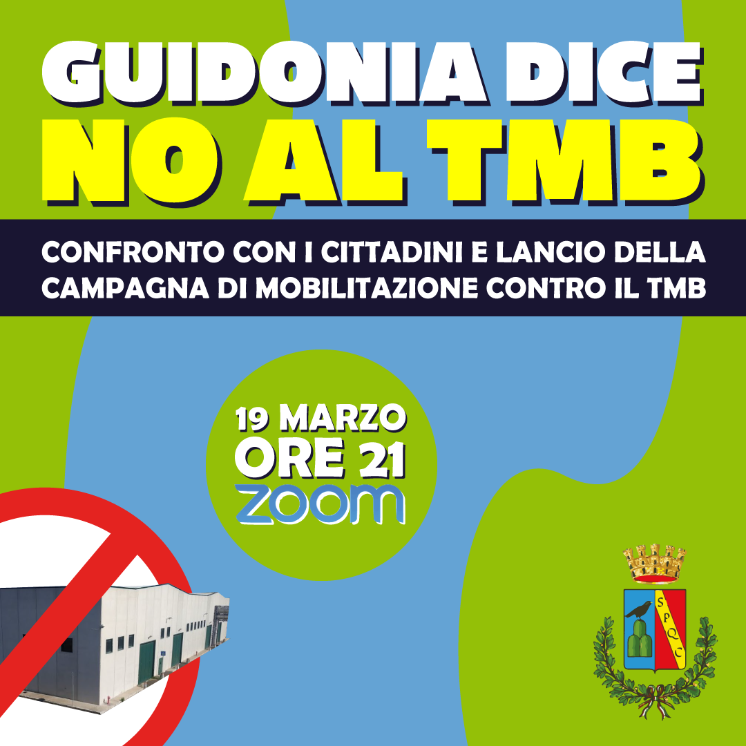 Tmb di Guidonia Montecelio: diretta sui social per affermare il no all’impianto
