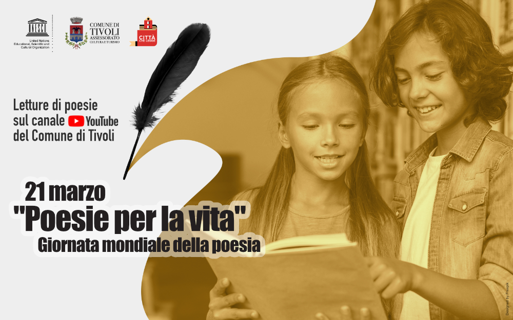 Tivoli: giornata della poesia, video letture sul canale Youtube del Comune
