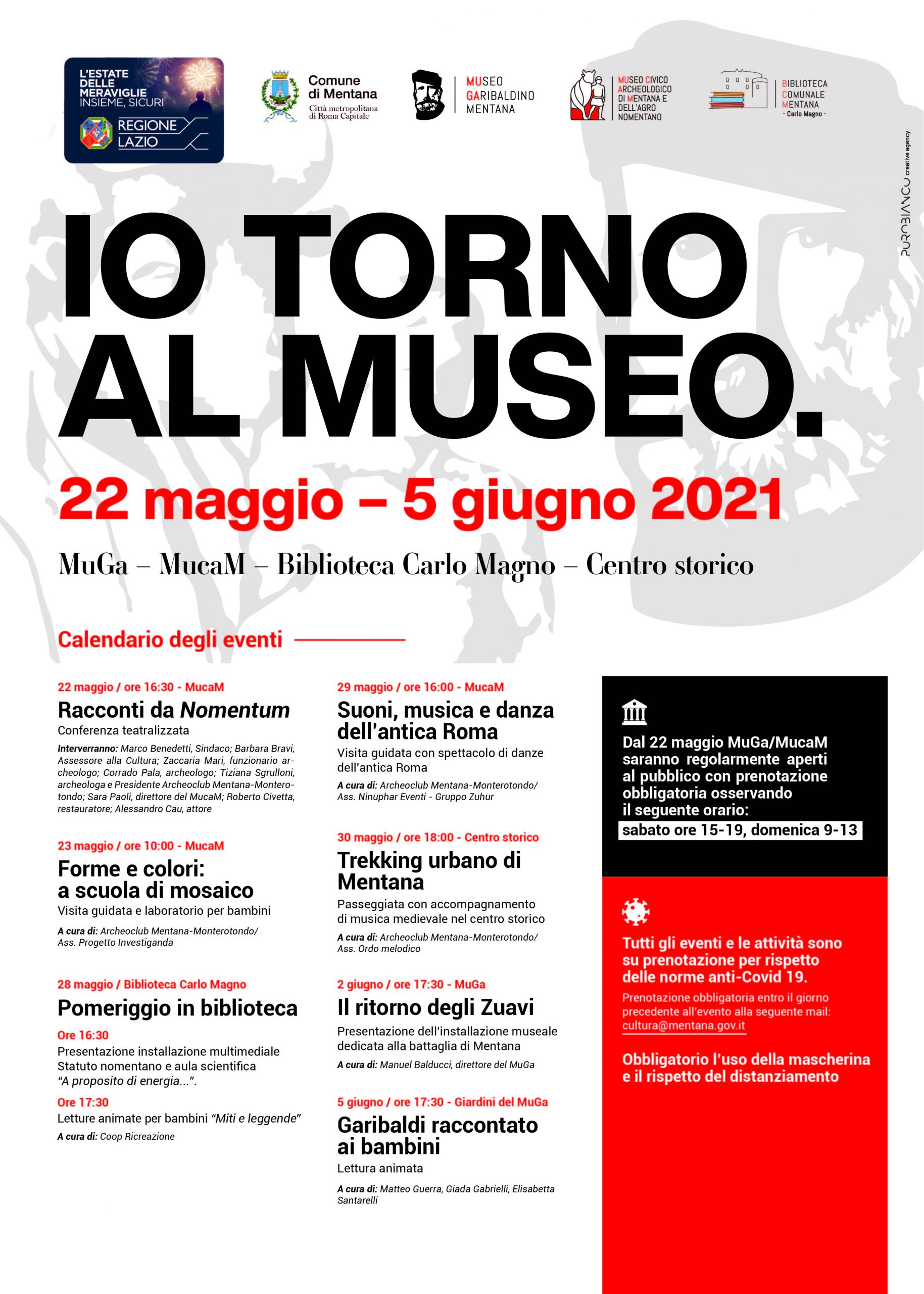 Il Muga ed il Mucam di Mentana tornano ad aprire le loro porte al pubblico