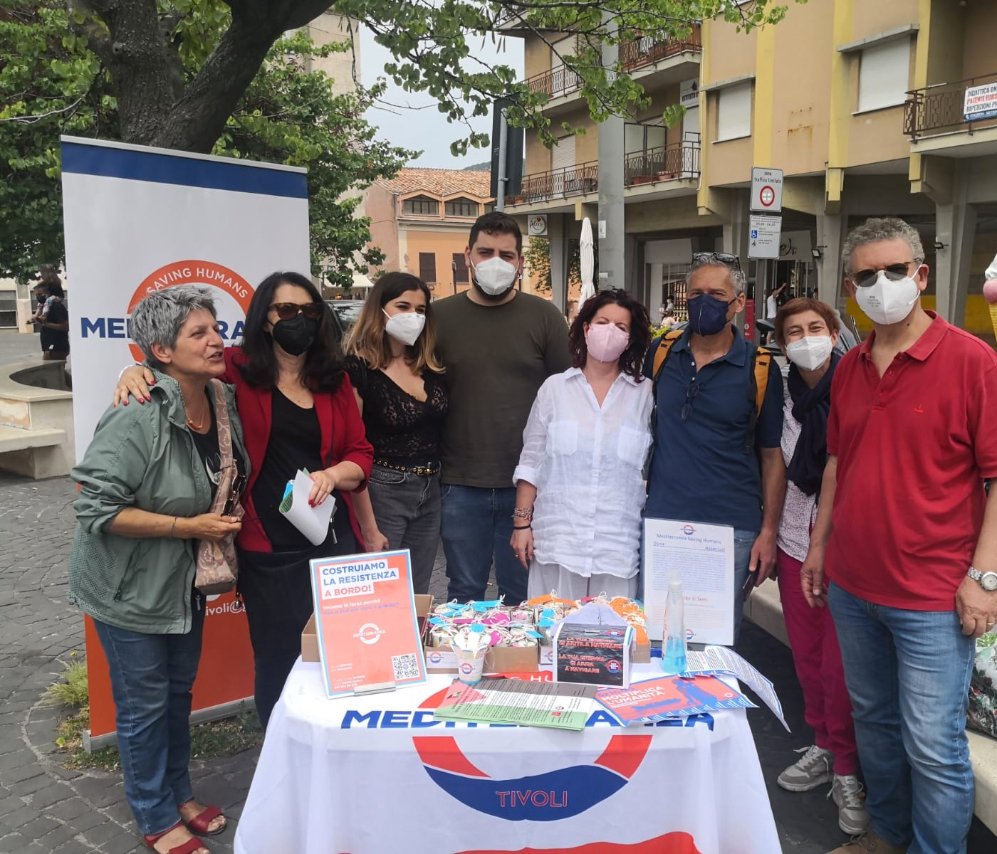 Mediterranea Saving Humans è a Tivoli con il suo equipaggio di terra