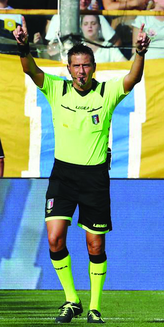 Cartellino rosso per l’arbitro tiburtino Fabrizio Pasqua