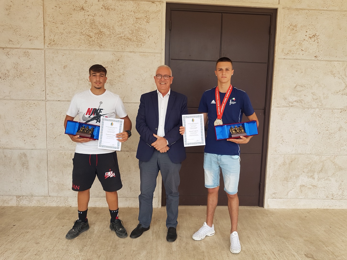 Guidonia: premiati i campioni di boxe Samule Gugliotta e Daniele Di Crosta