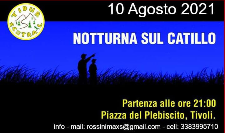 Passeggiata notturna per San Lorenzo sul Monte Catillo con la Tibur Ecotrail