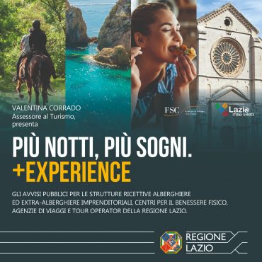 Turismo: «Più notti, più sogni. + Experience» prorogato al 31 gennaio