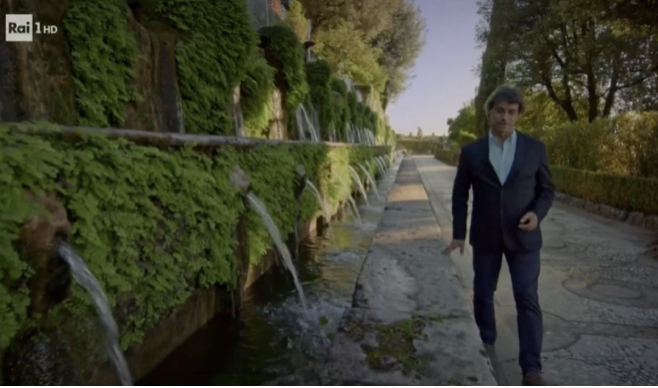 Rai Uno: Alberto Angela con “Meraviglie”  visita Tivoli
