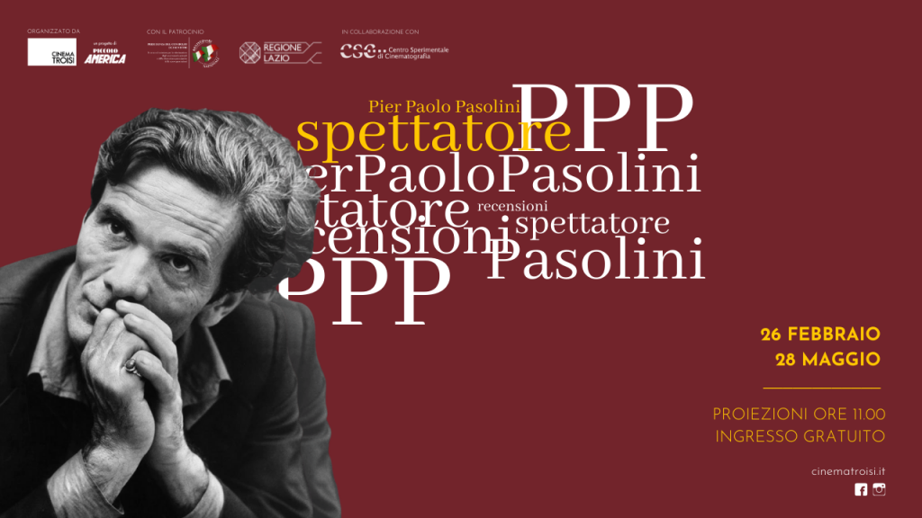 Centenario della nascita di Pier Paolo Pasolini: rassegna di film al cinema Troisi