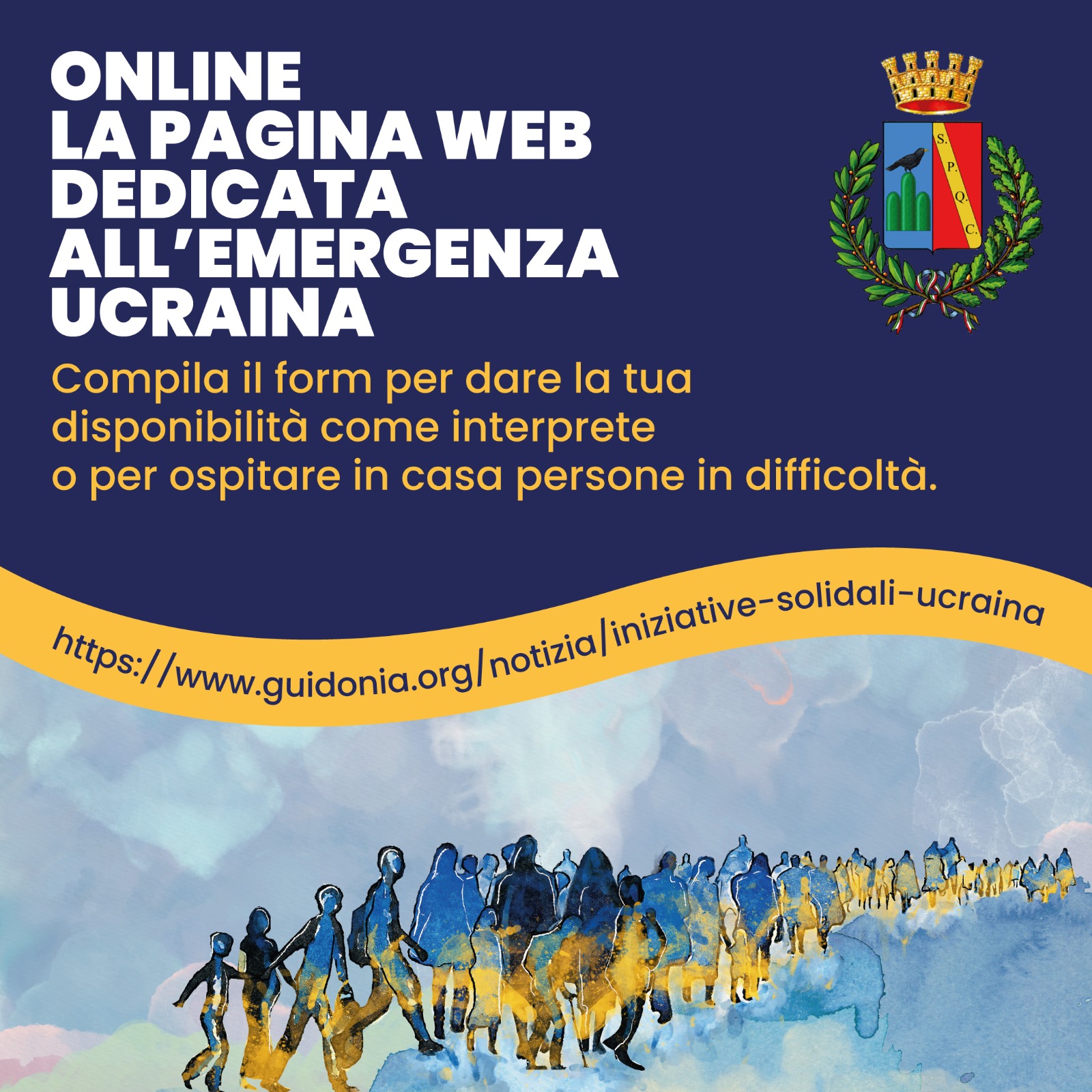 Guidonia: emergenza Ucraina, on line un pagina per informazioni