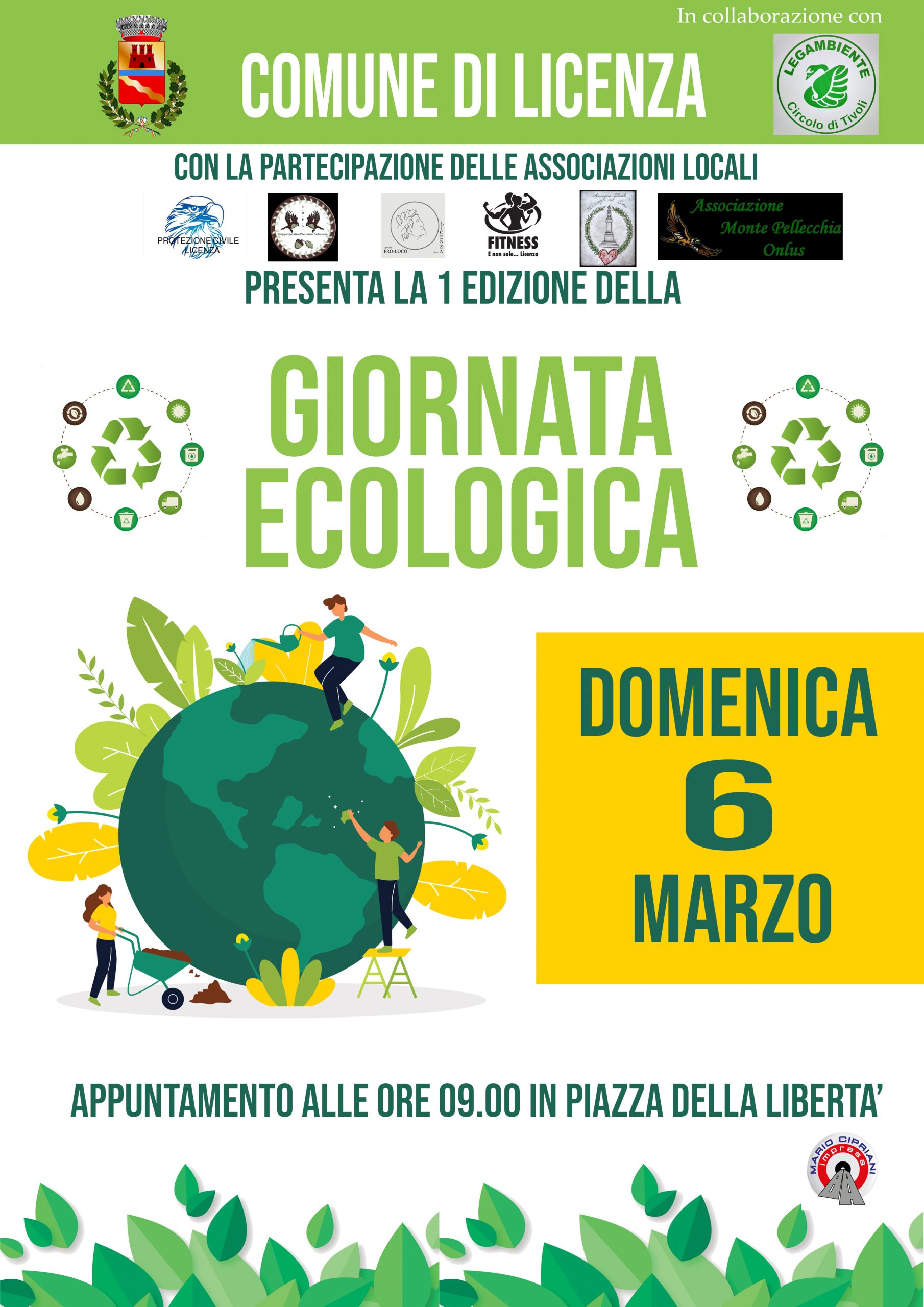 Domenica 6 marzo mattinata ecologica a Licenza