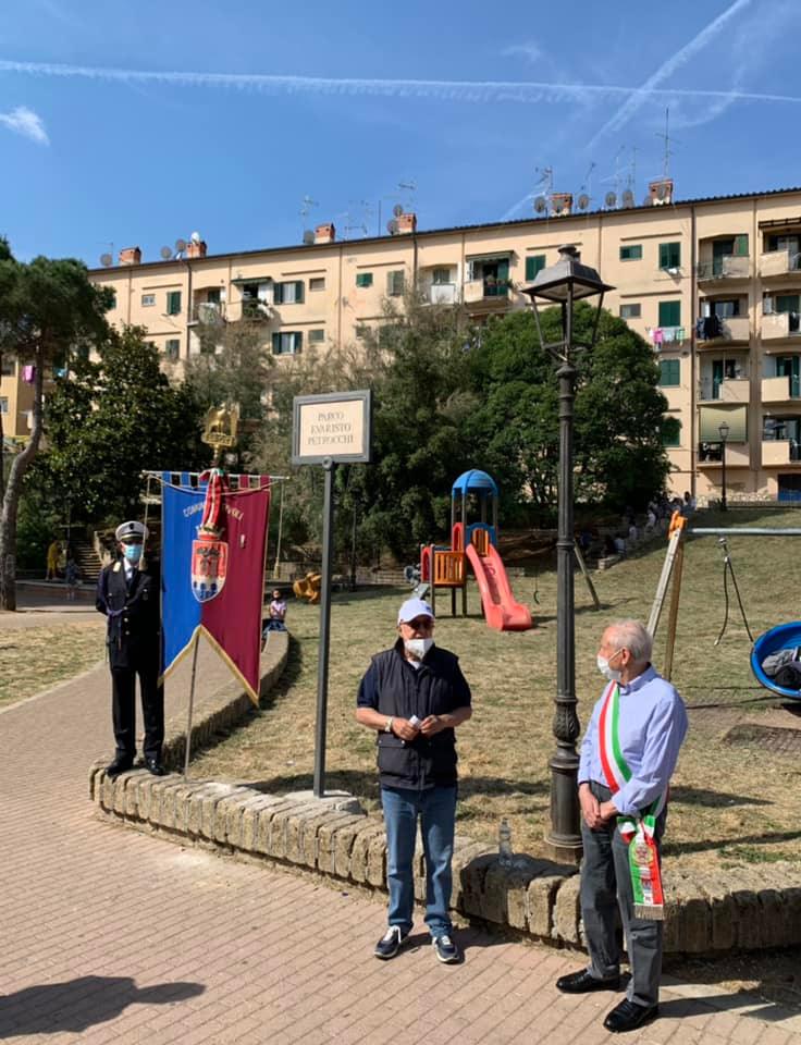 Tivoli: intitolato a Evaristo Petrocchi il “Parco di Via dei Pini”