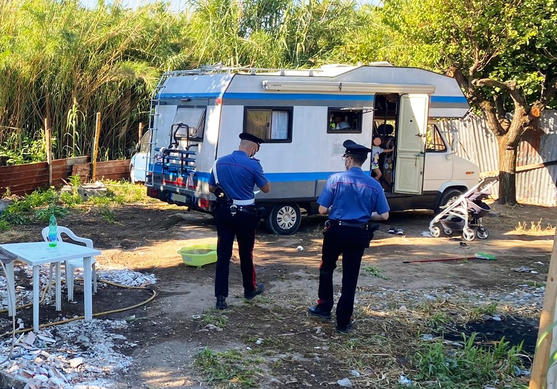 Carabinieri Tivoli: controllo presso il campo nomadi in via dell’Albuccione