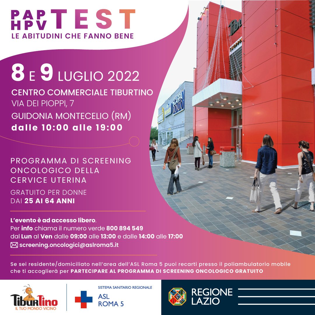 Asl Roma 5: programma di screening oncologico gratuito al Tiburtino