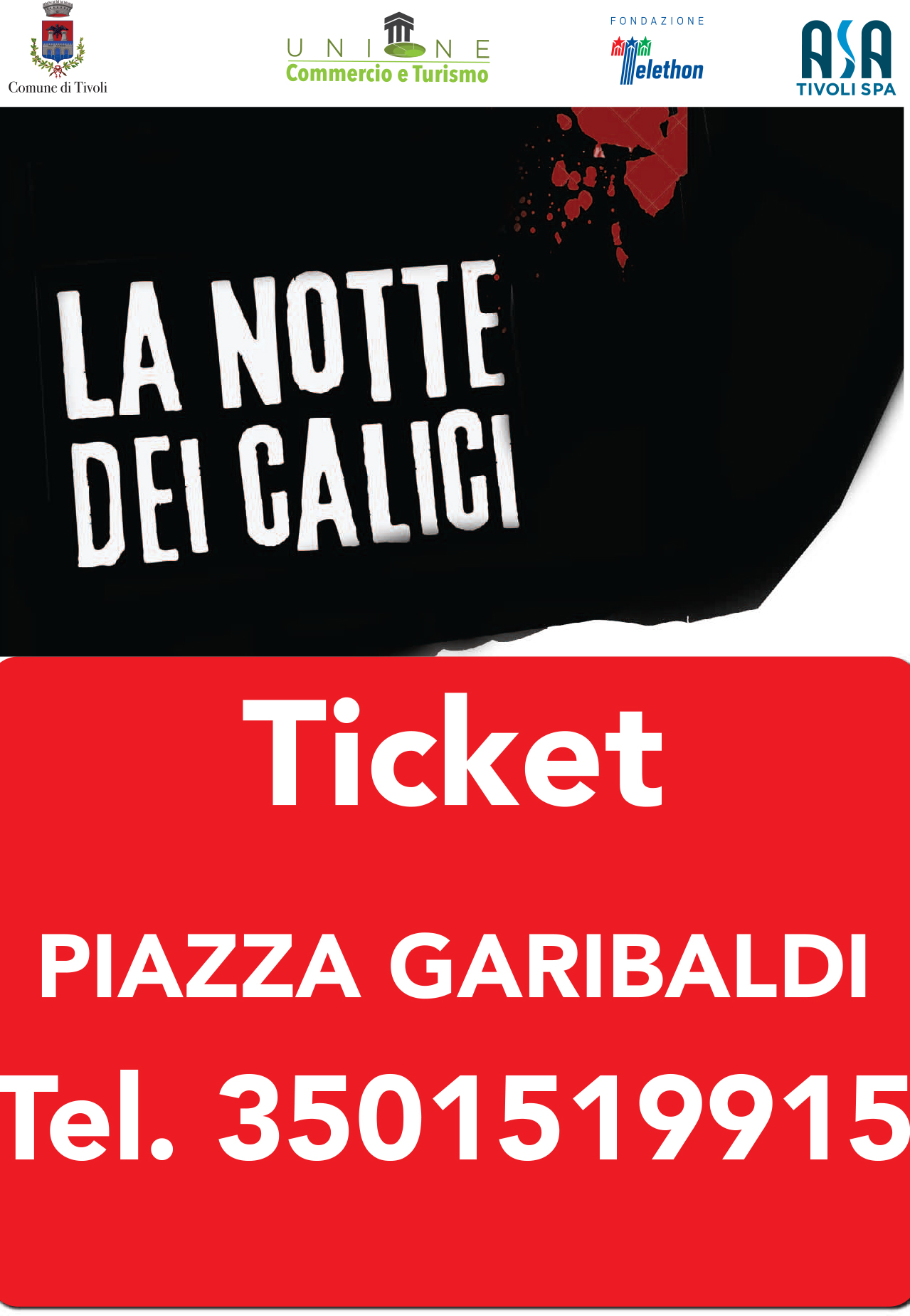 Notte dei calici di Tivoli: tutto pronto, si parte da Piazza Garibaldi