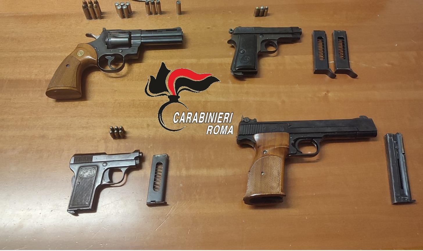 Carabinieri di Tivoli; arrestato un 56enne per detenzione abusiva di armi da sparo