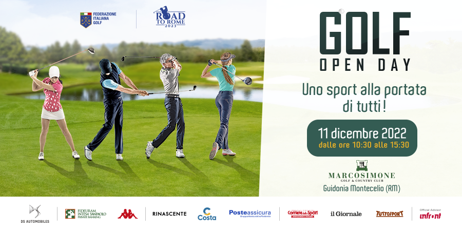 Domenica 11 dicembre al Marco Simone Golf& Country Club di Guidonia