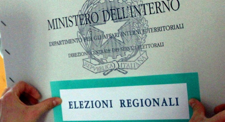 Regionali: confermate le date del 12 e 13 febbraio