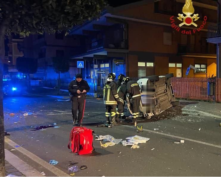 Cinque ragazzi morti in un incidente stradale a Fonte Nuova