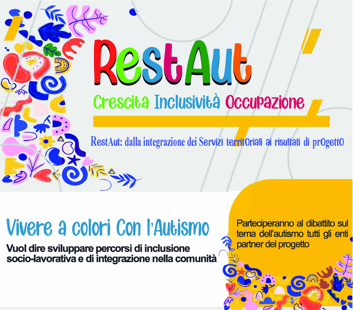 Progetto “Rest.Aut – Vivere a colori…con l’Autismo”