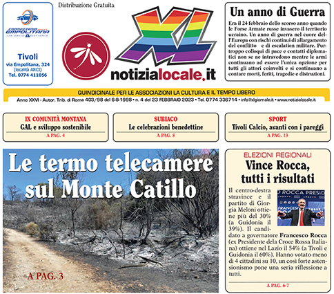 XLGIORNALE in distribuzione il n. 4 del 23 febbraio 2023