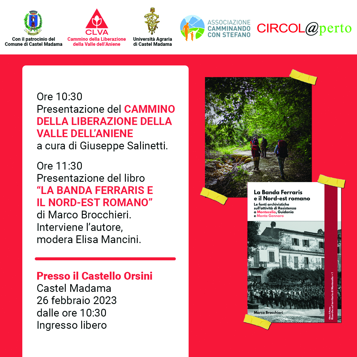 Il Cammino della Liberazione della Valle dell’Aniene prende sempre più forma