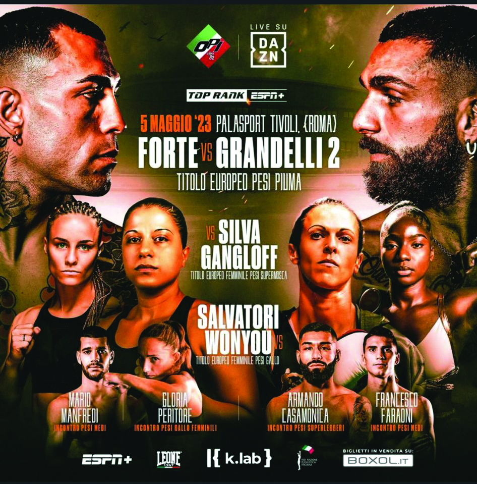 “Tivoli Boxing Night” al Palasport venerdì 5 maggio