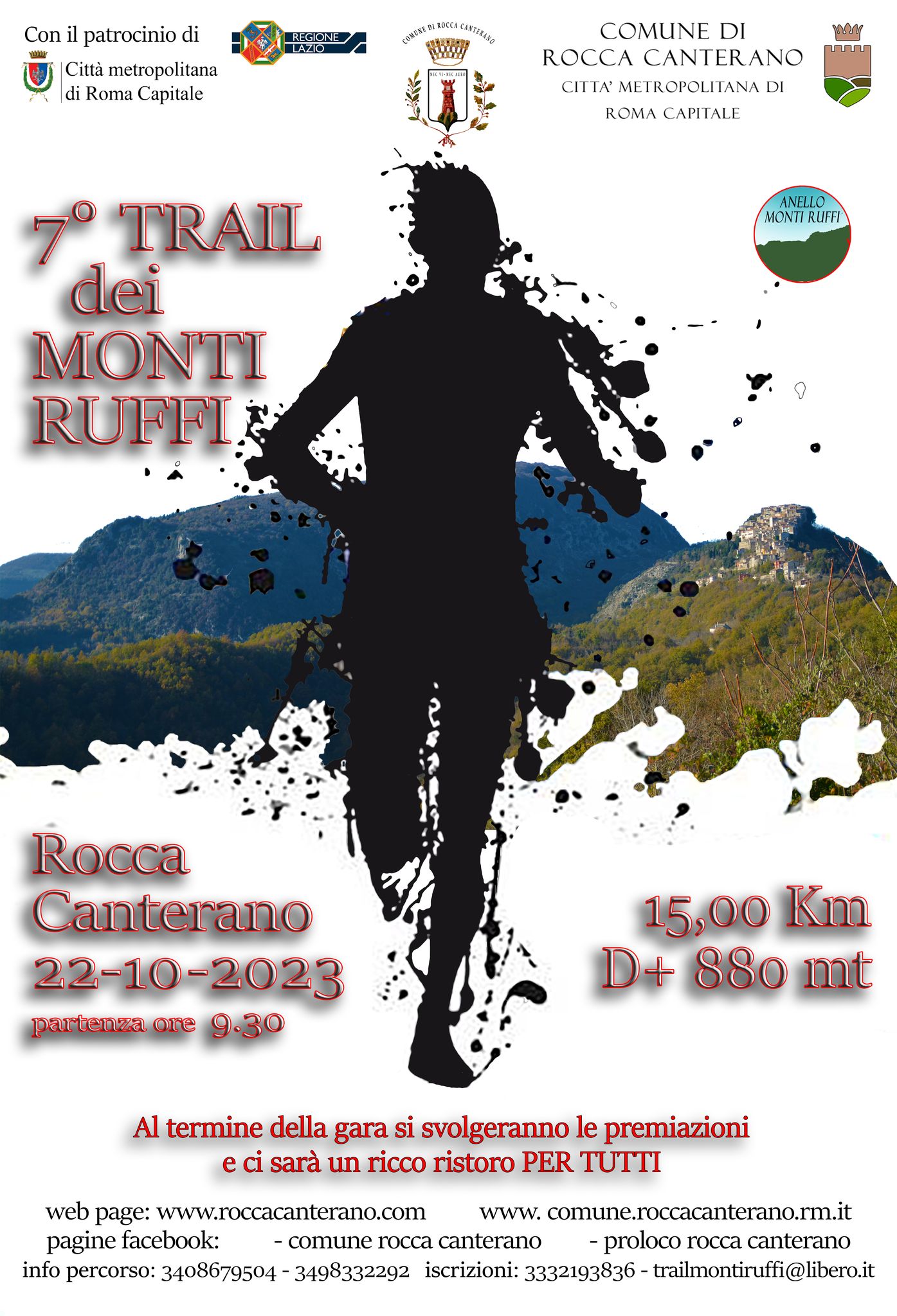 Trail dei Monti Ruffi a Rocca Canterano il 22 ottobre