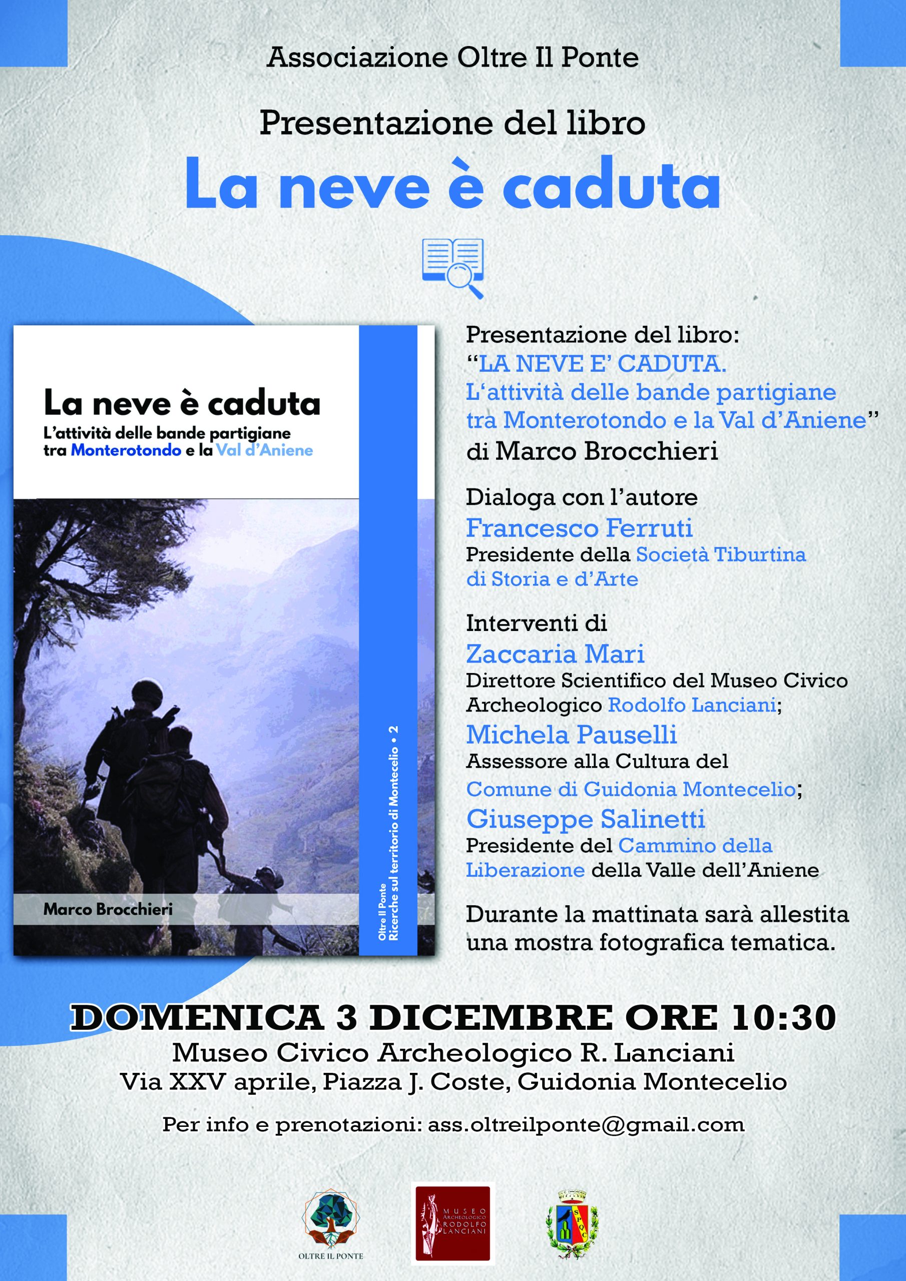 Montecelio: presentazione del libro di Marco Brocchieri