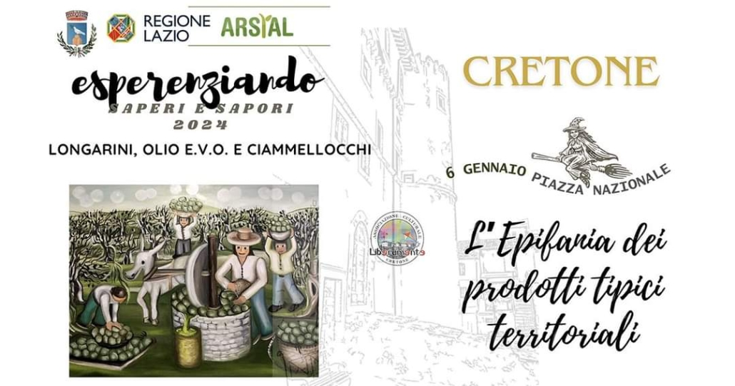 A Cretone il 6 gennaio arriva “Esperenziando”, saperi e sapori