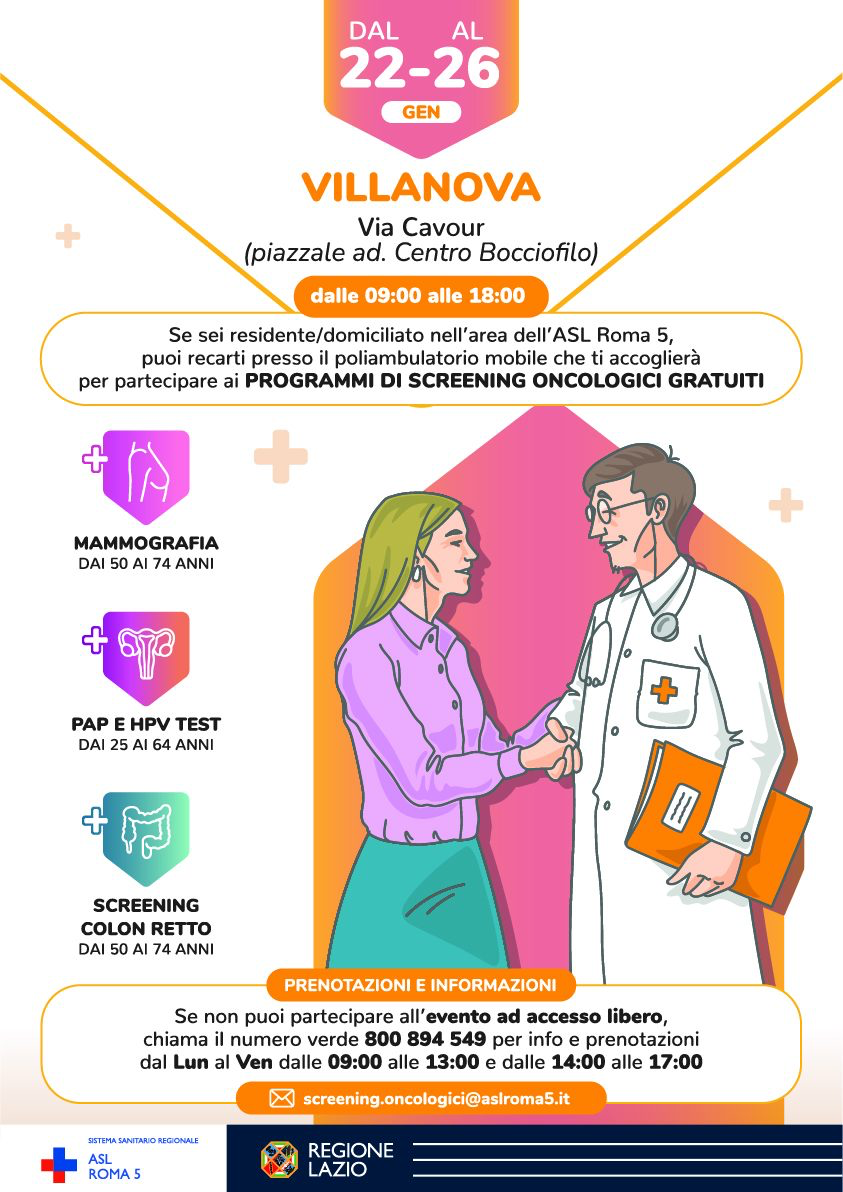 A Villanova di Guidonia screening in piazza