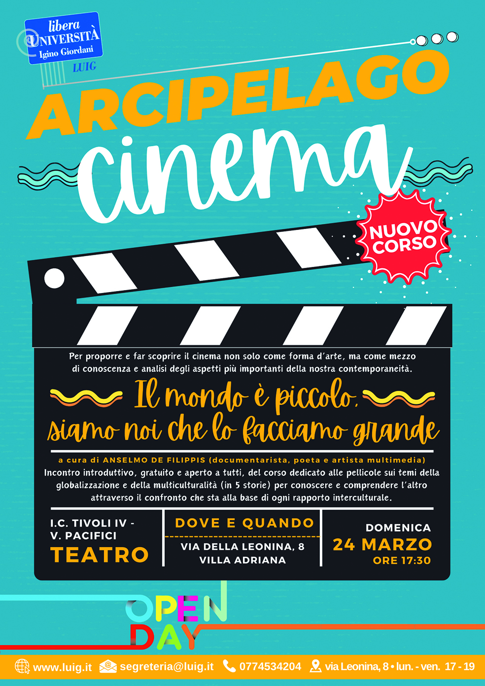 Villa Adriana: al cinema con la Luig su globalizzazione e intercultura