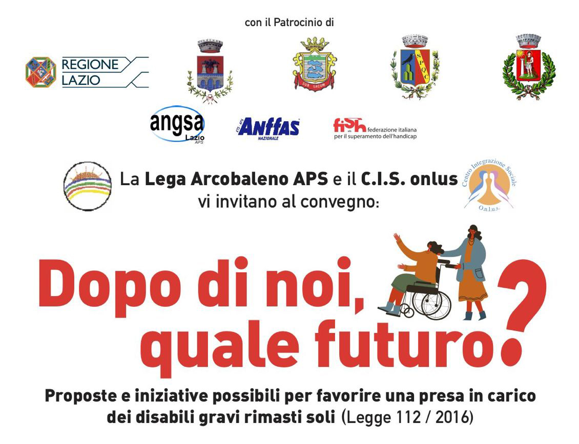 “Dopo di noi”: quale futuro? Convegno a Tivoli con Lega Arcobaleno