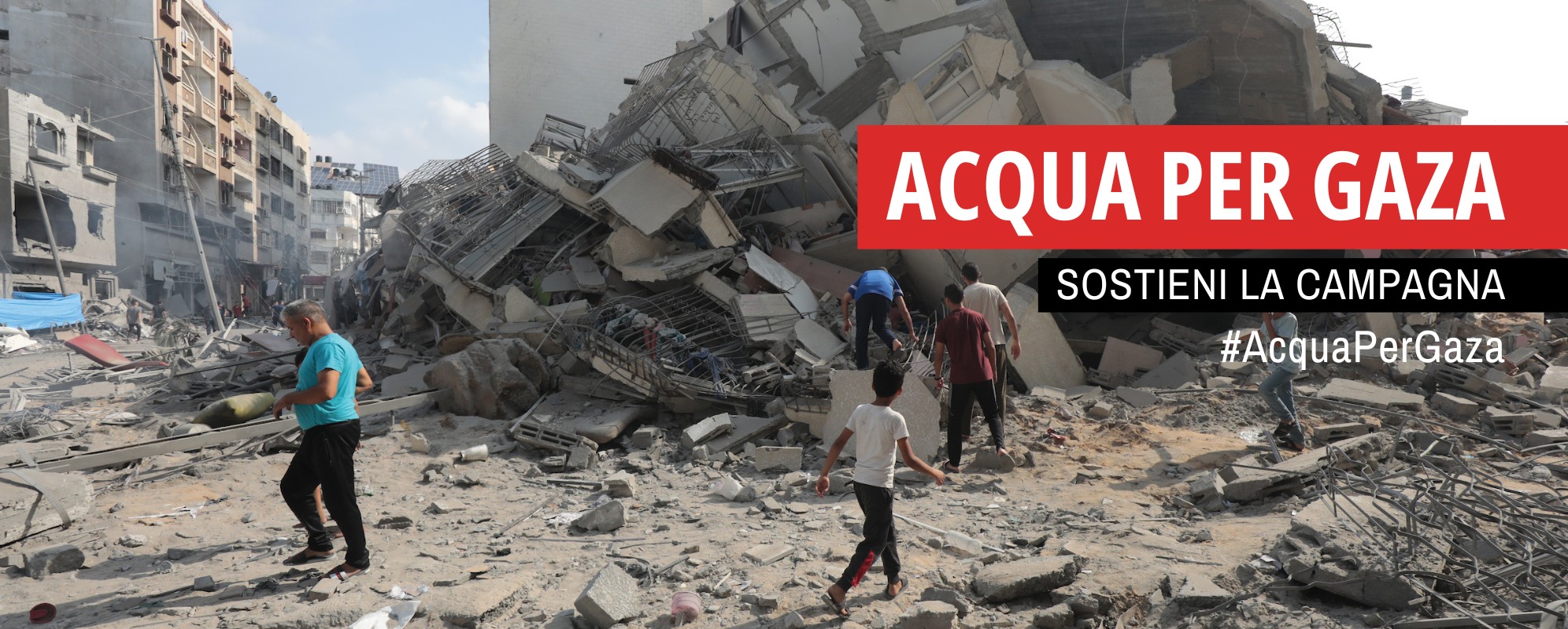 Iniziativa a Tivoli per campagna di solidarietà Acqua per Gaza