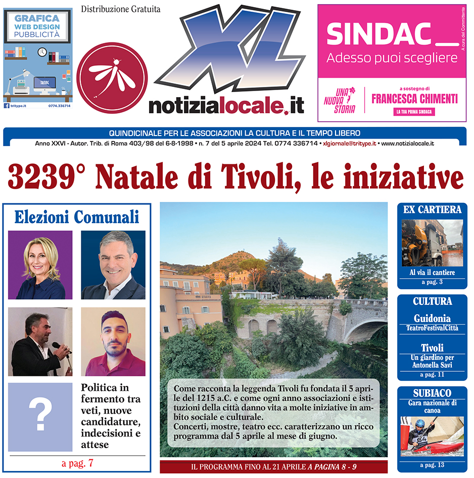 In distribuzione il nuovo numero di XLGIORNALE
