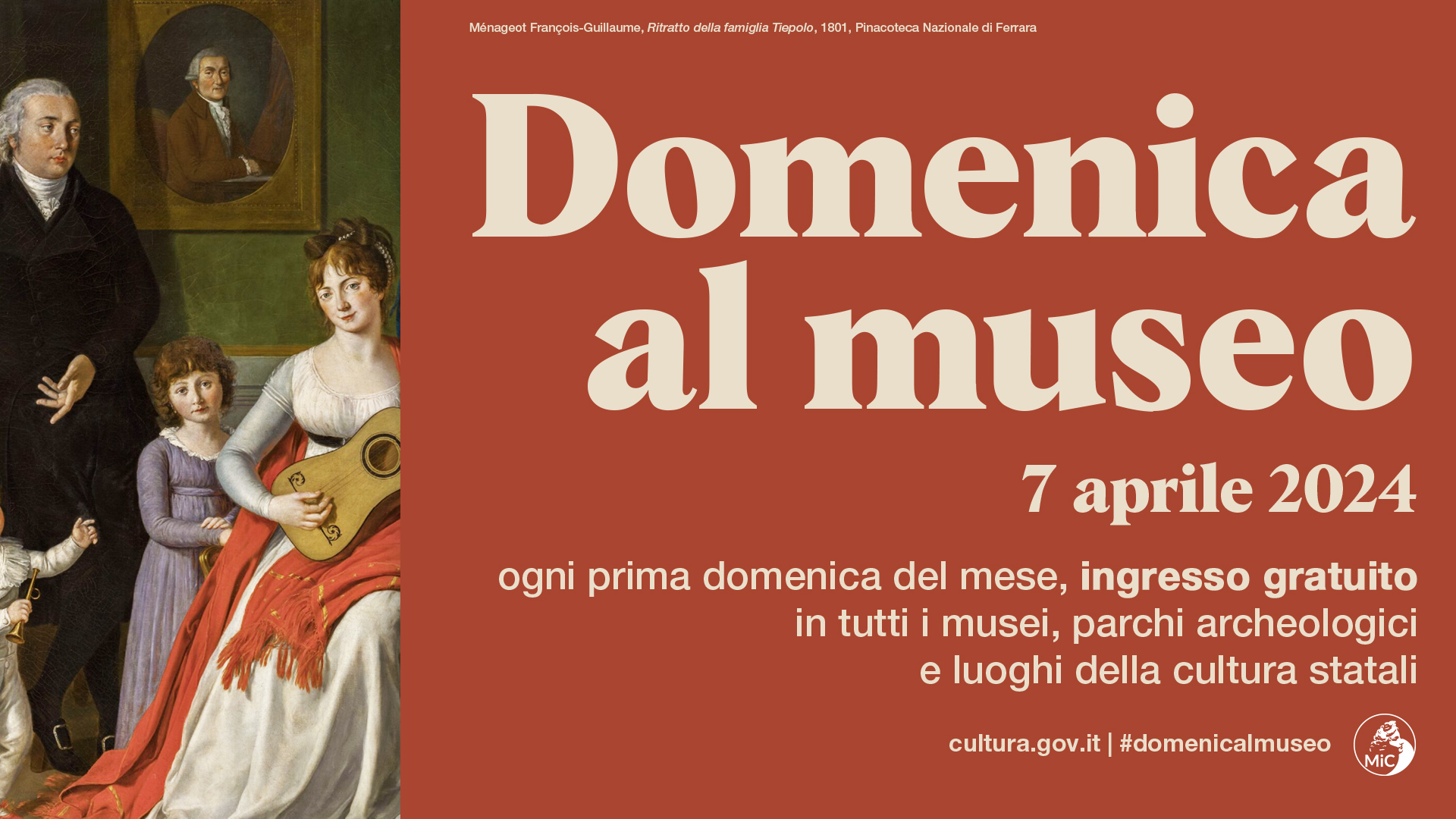 Il 7 aprile torna la Domenica al museo