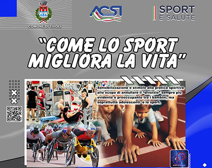 “Come lo sport migliora la vita” convegno a Tivoli