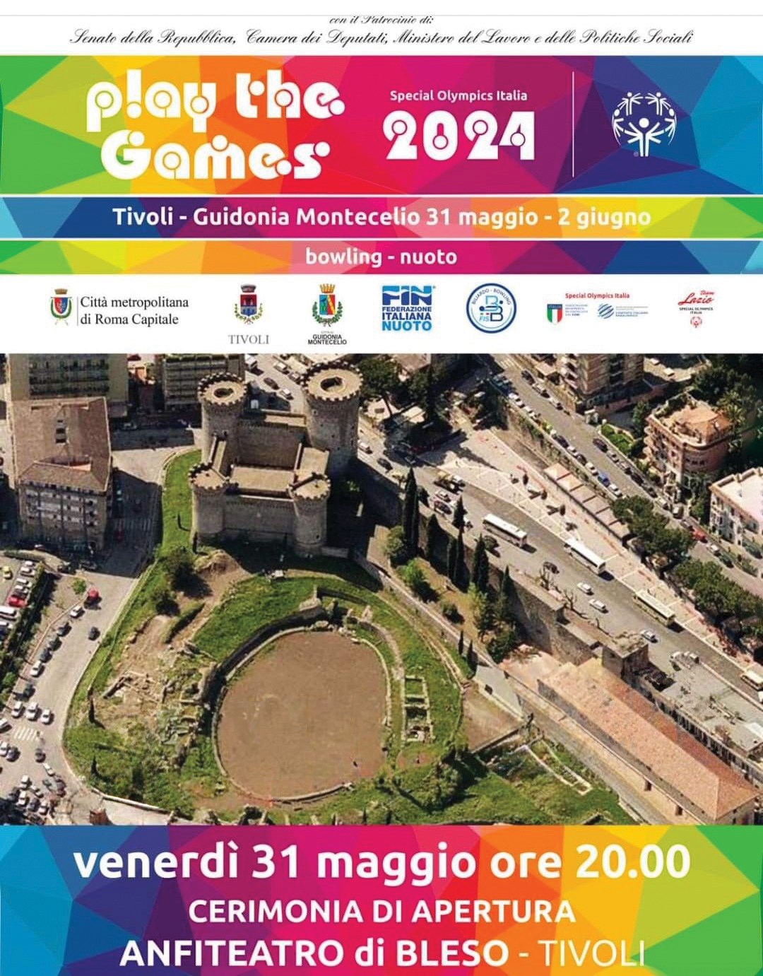 Tivoli e Guidonia pronte ad accogliere i Play the Games Special Olympics!