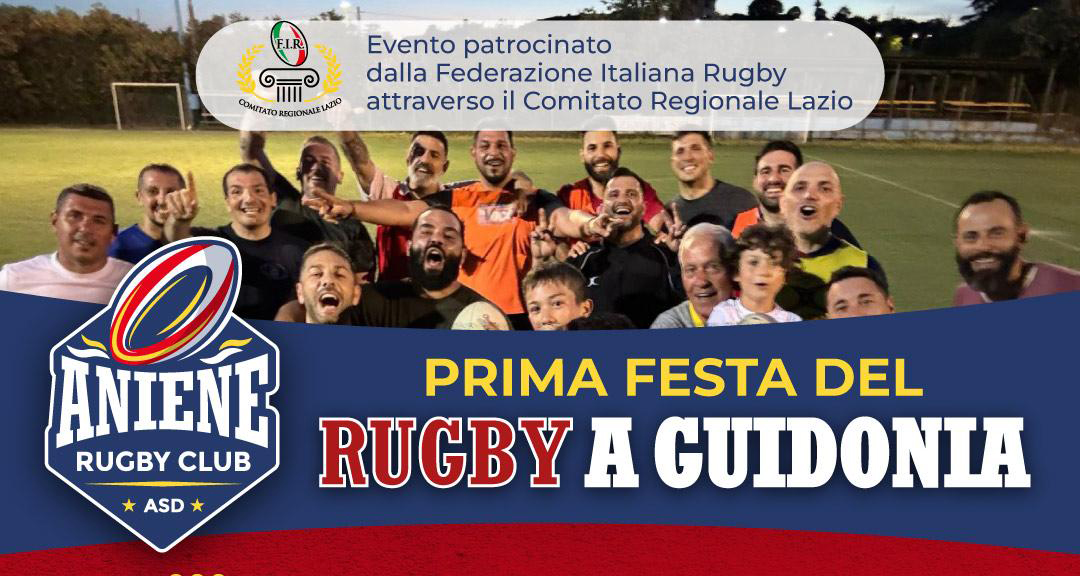 Guidonia: prima festa del rugby con l’ASD Aniene Rugby Club
