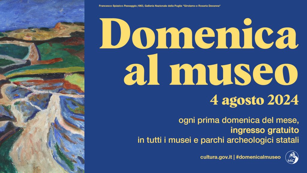 Il 4 agosto c’è la  “Domenica al Museo”