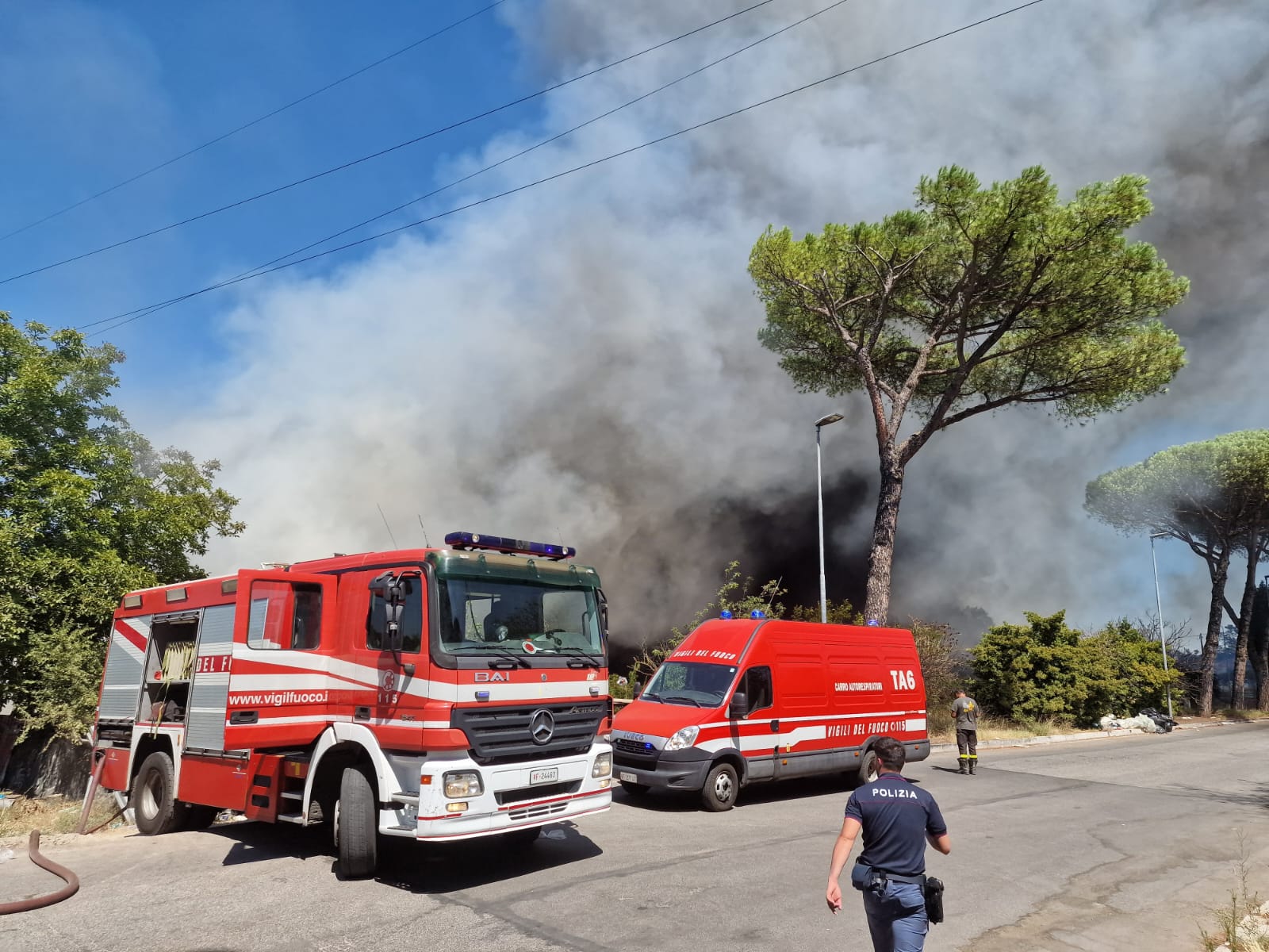 Incendio Albuccione: interdetta la zona dal sindaco