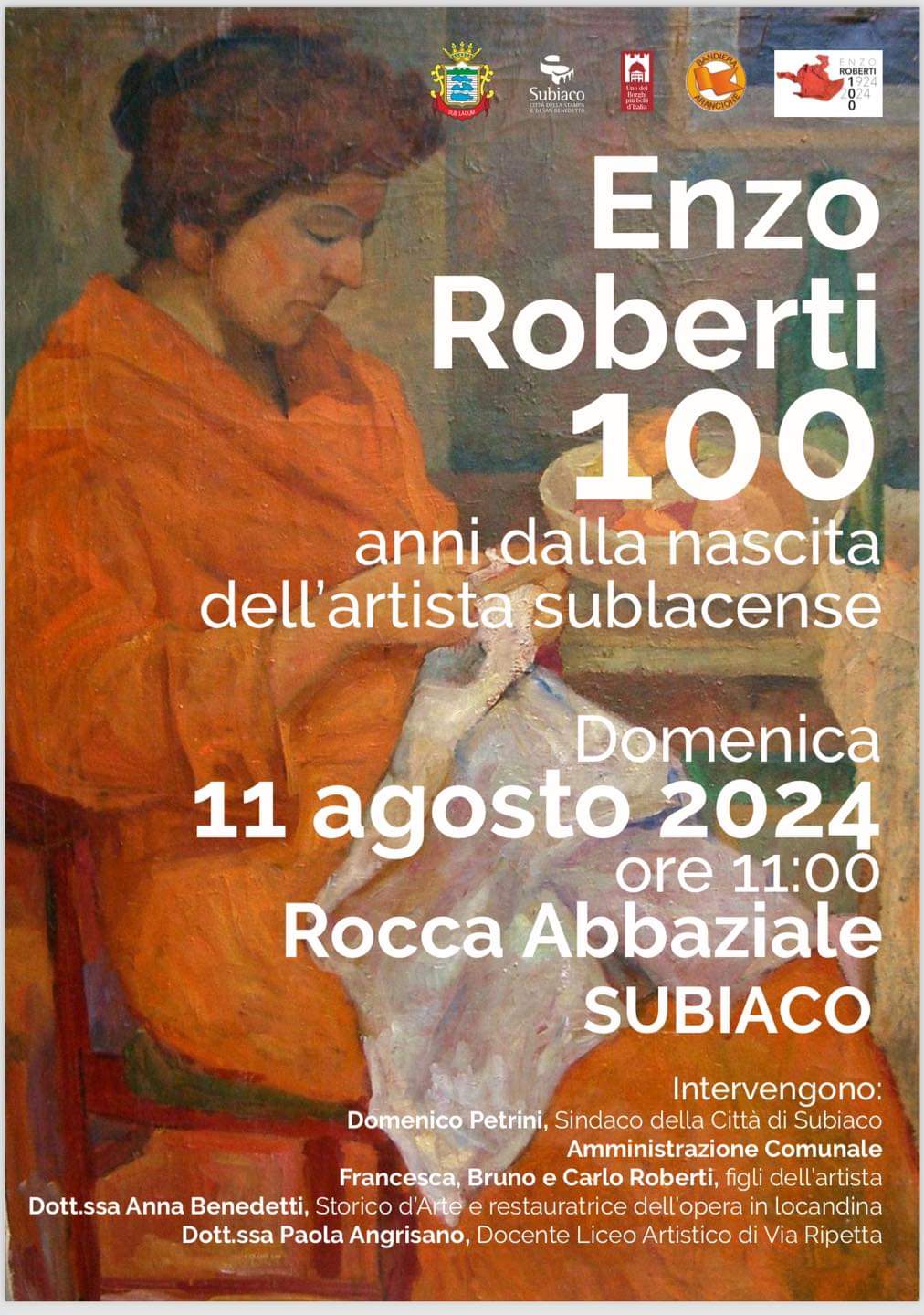 La mostra delle opere del sublacense Enzo Roberti alla Rocca Abbaziale