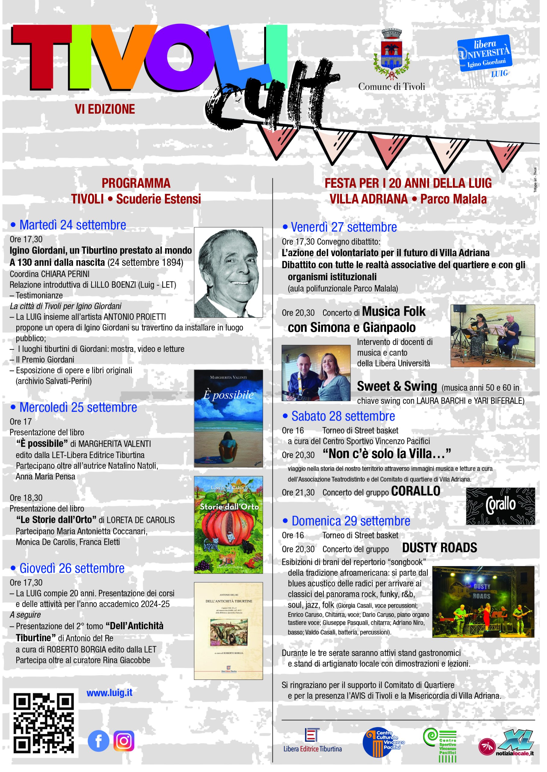 Tivoli Cult con la Libera Università Igino Giordani