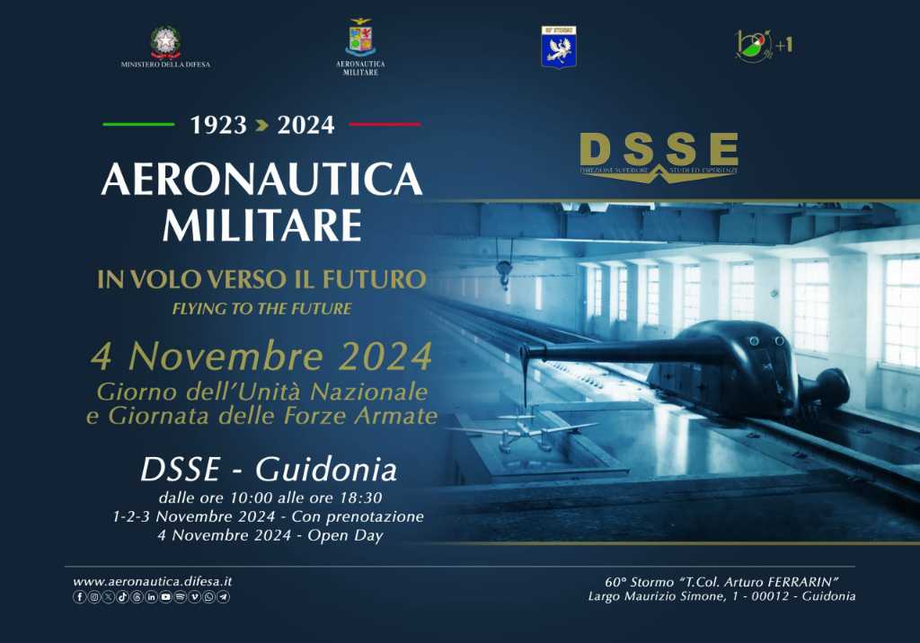Il Museo della D.S.S.E. di Guidonia aprirà le sue porte  dal 1° al  4 novembre