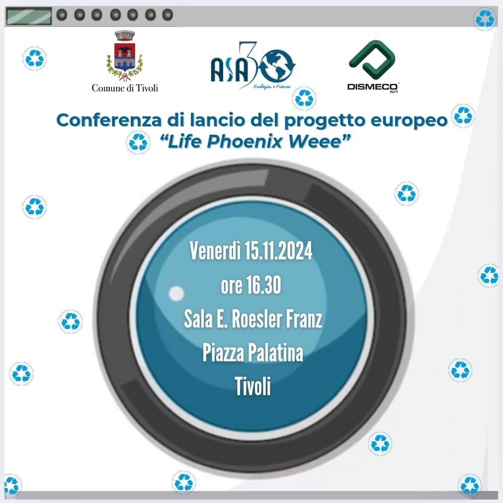 ASA Tivoli e Dismeco lanciano il progetto “Life Phoenix Weee”