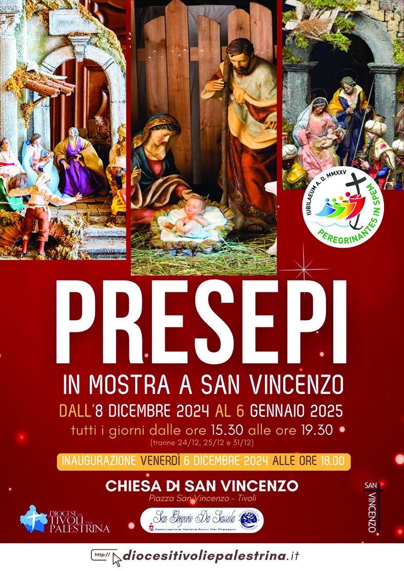 Tivoli: Presepi in mostra alla chiesa di  San Vincenzo